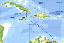 Cable submarino La Guaira a Santiago de Cuba
